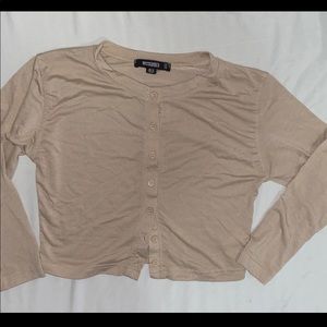 Misguided 2  cardigan crop top